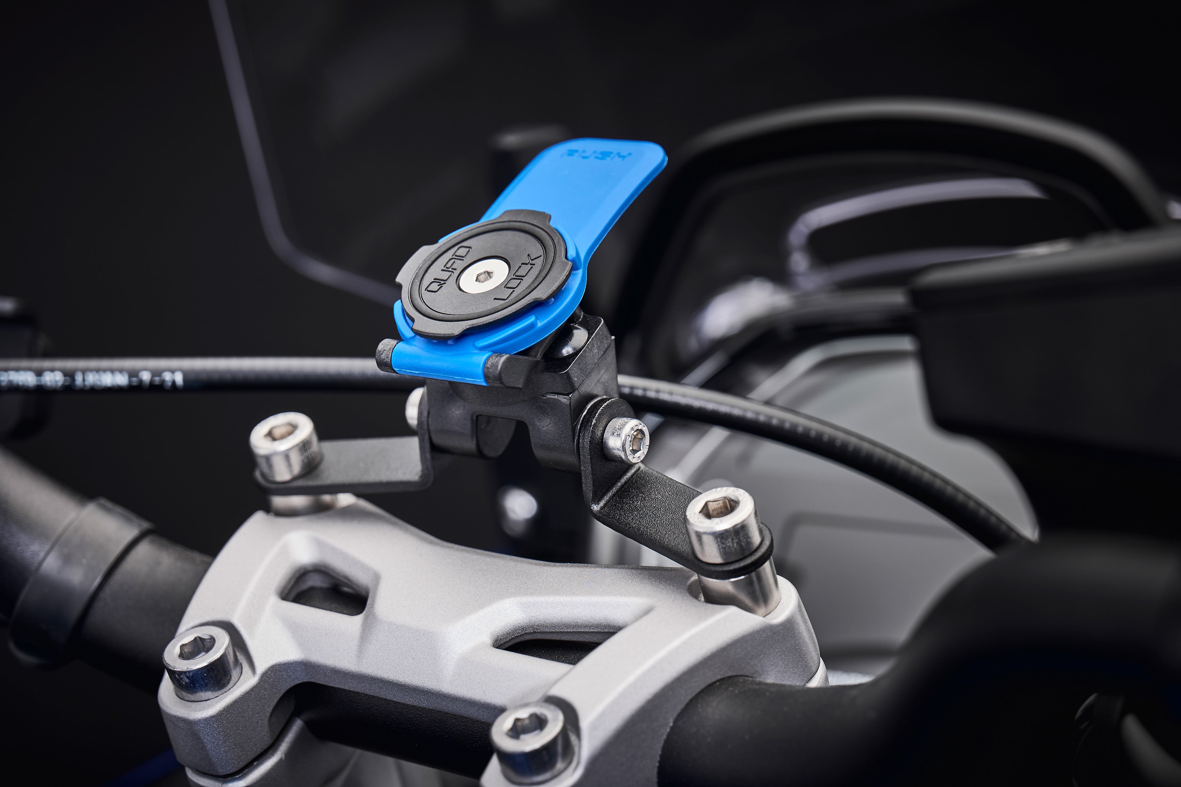 Evotech Quad Lock Compatible Handlebar Clamp Mount - Triumph Tiger Sport 800 Tour (2026+)