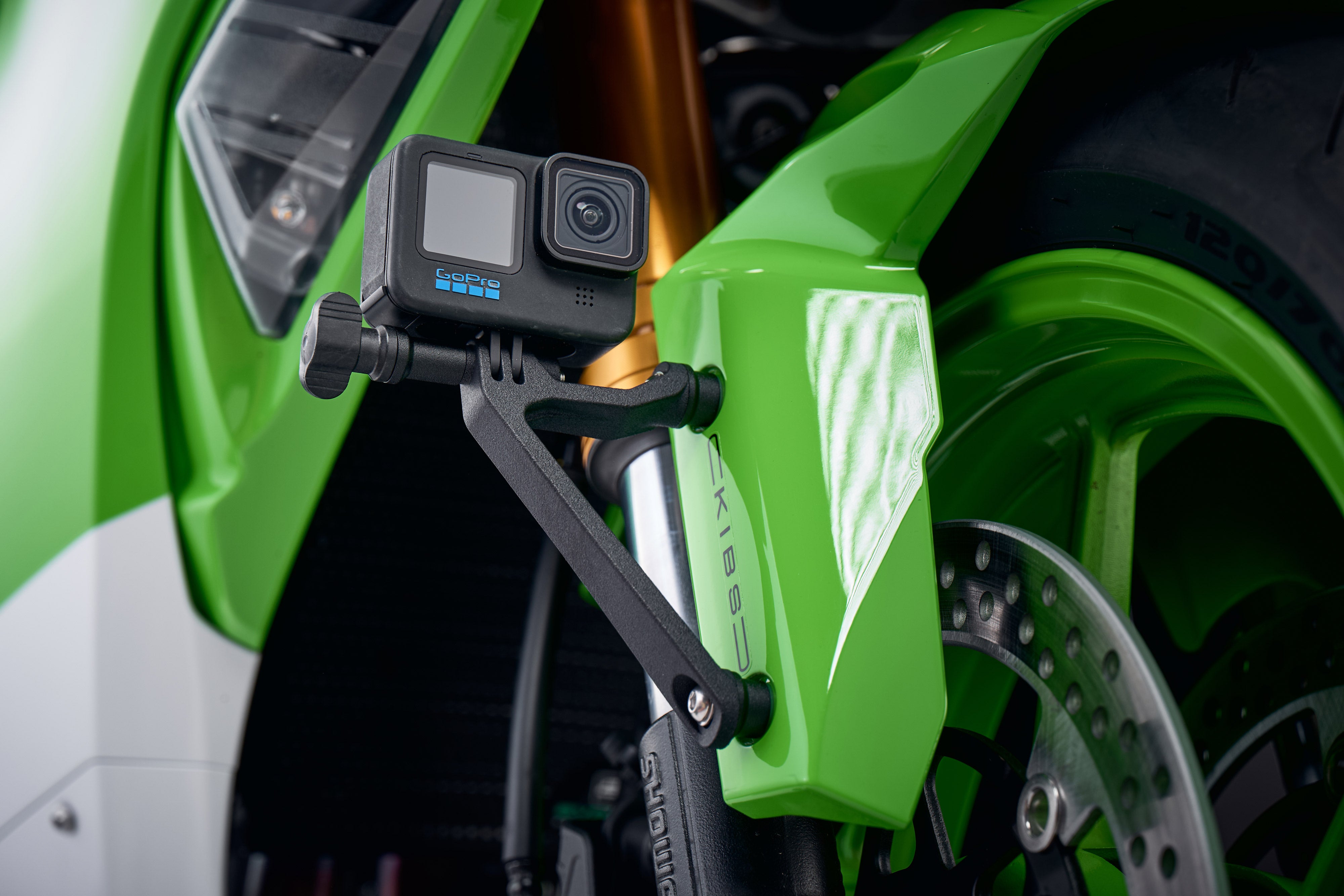 Evotech Action / Safety Camera Front Mudguard Mount - Kawasaki Ninja ZX-10RR (2021 - 2025)