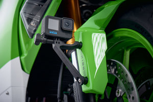 Evotech Action / Safety Camera Front Mudguard Mount - Kawasaki Ninja H2 SX Performance (2018 - 2020)