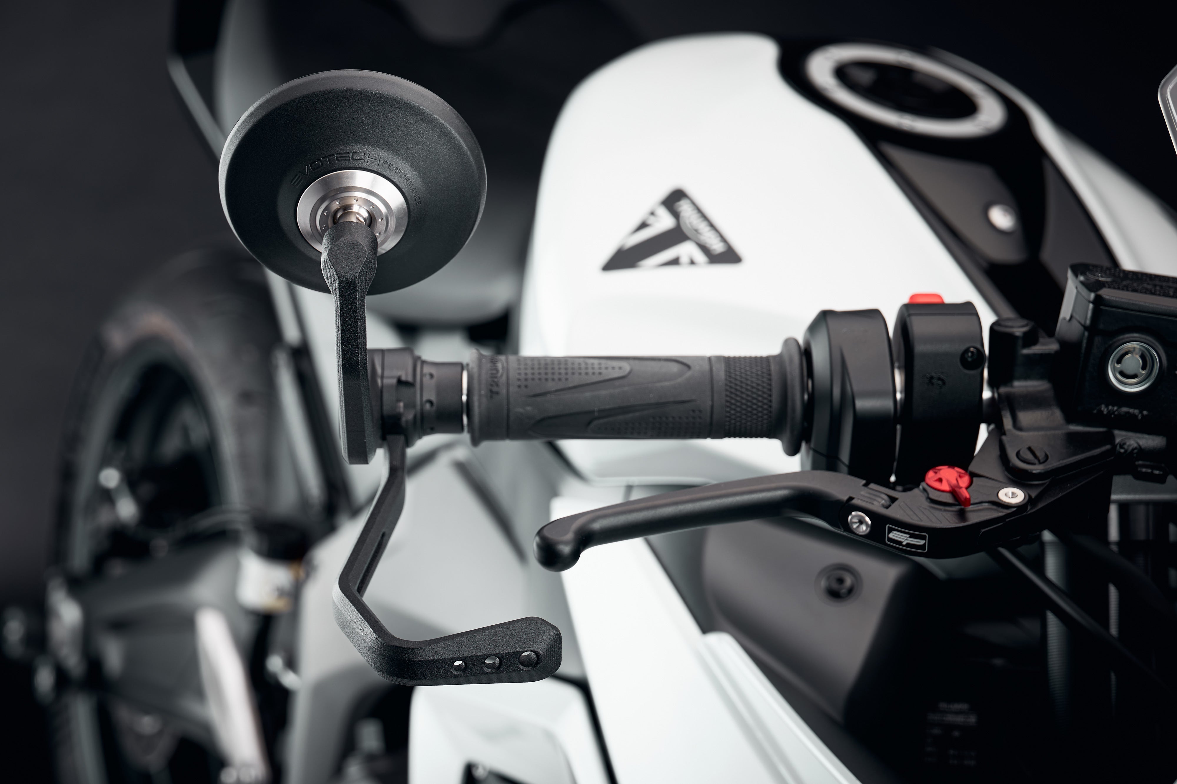 Evotech Bar End Mirrors / Brake Protector (Retro) - Triumph Daytona 660 (2024+)