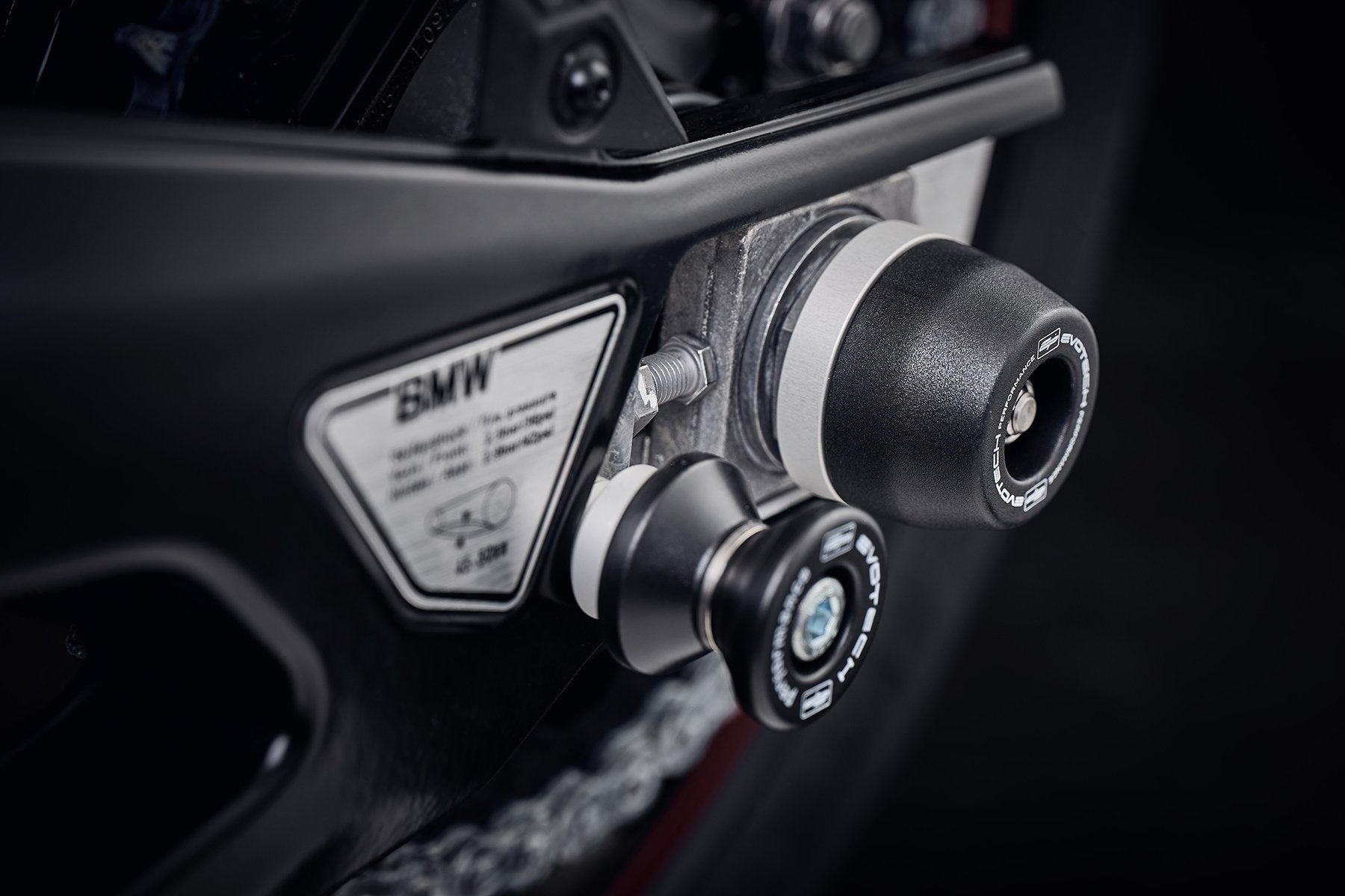 Evotech Rear Spindle Bobbins - BMW S 1000 RR Motorsport (2019-2022)