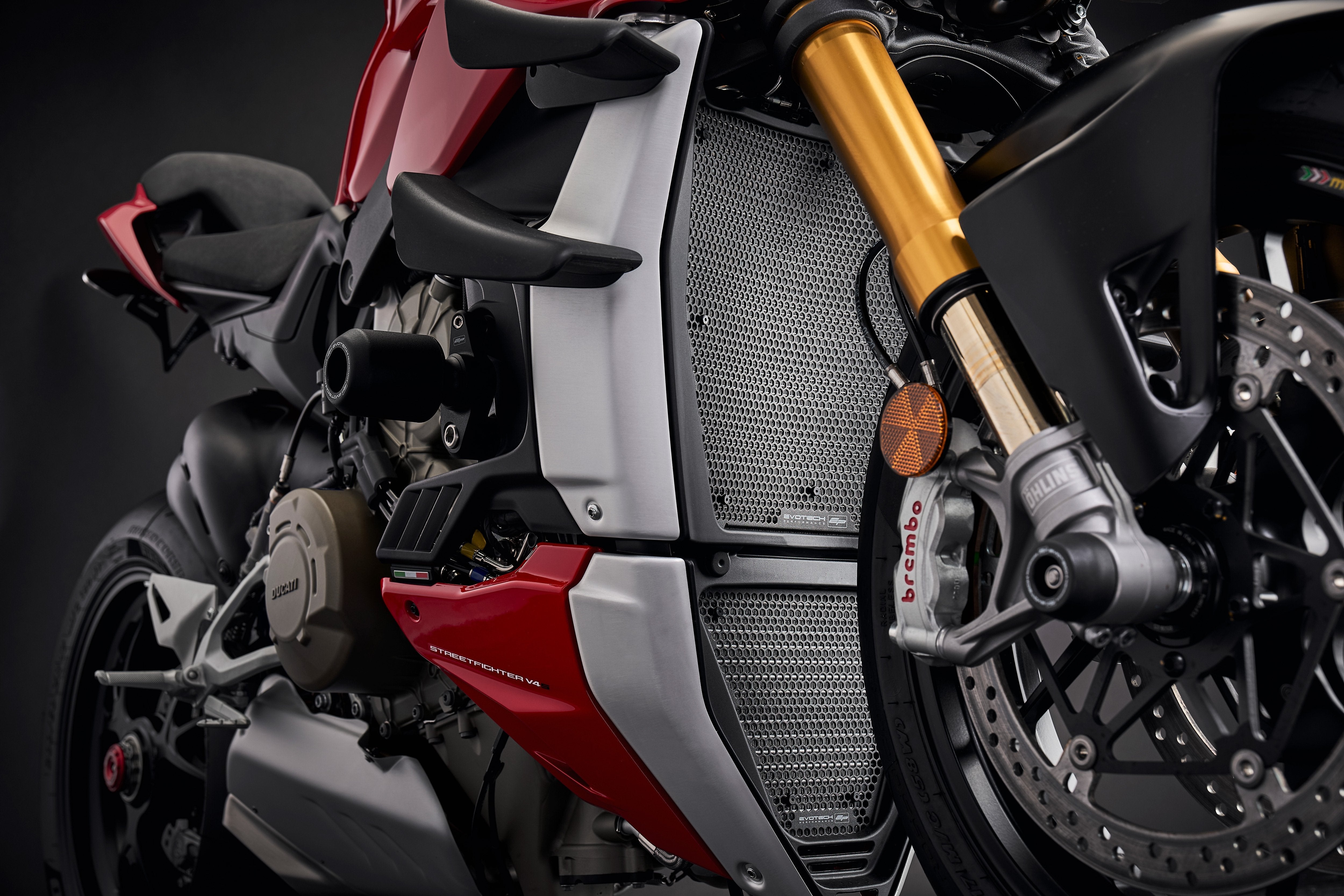 Evotech Ducati Streetfighter V4 SP Radiator Guard Set (2022 - 2024)