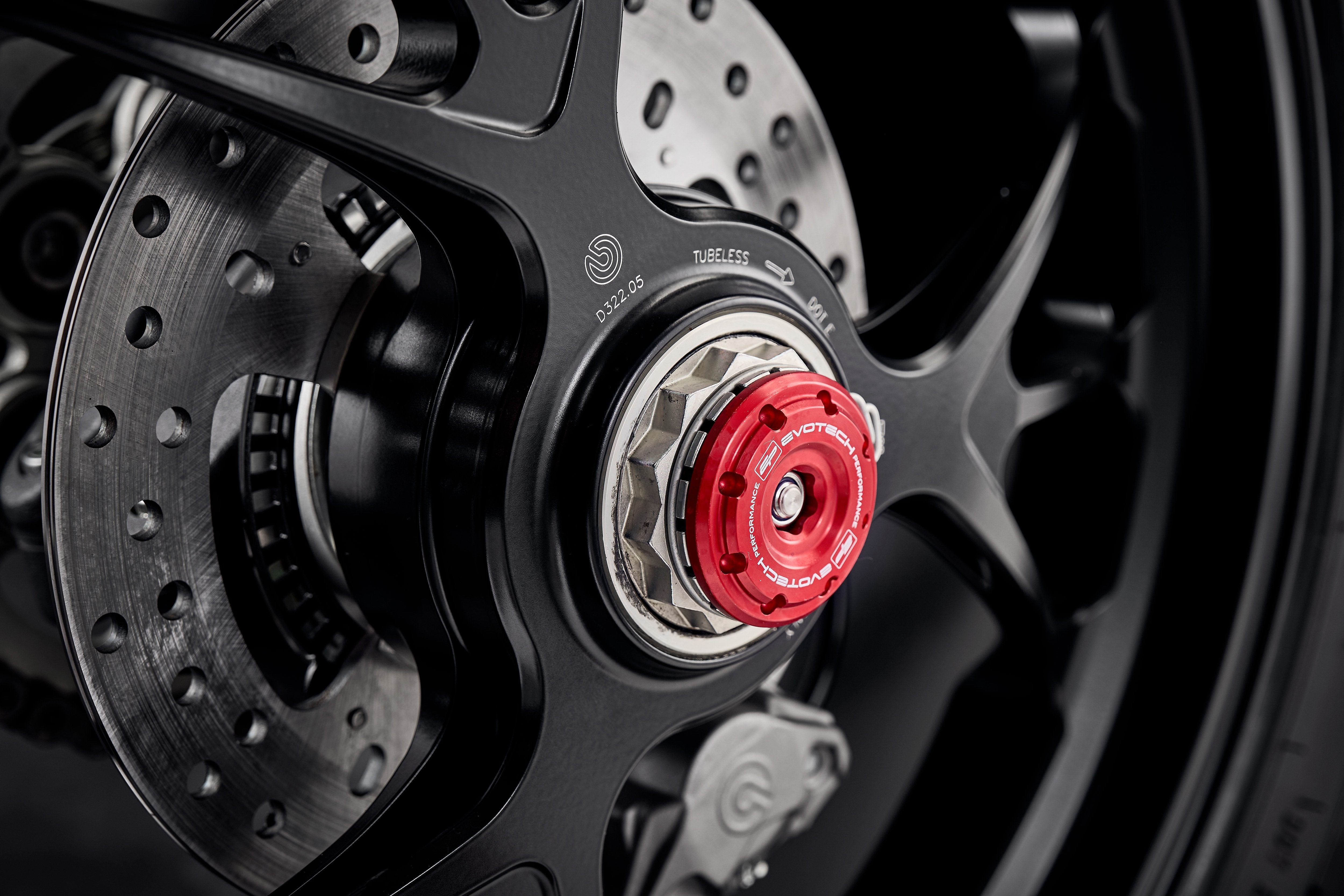 Evotech Rear Spindle Bobbins - Ducati Streetfighter V4 S (2020 - 2024)