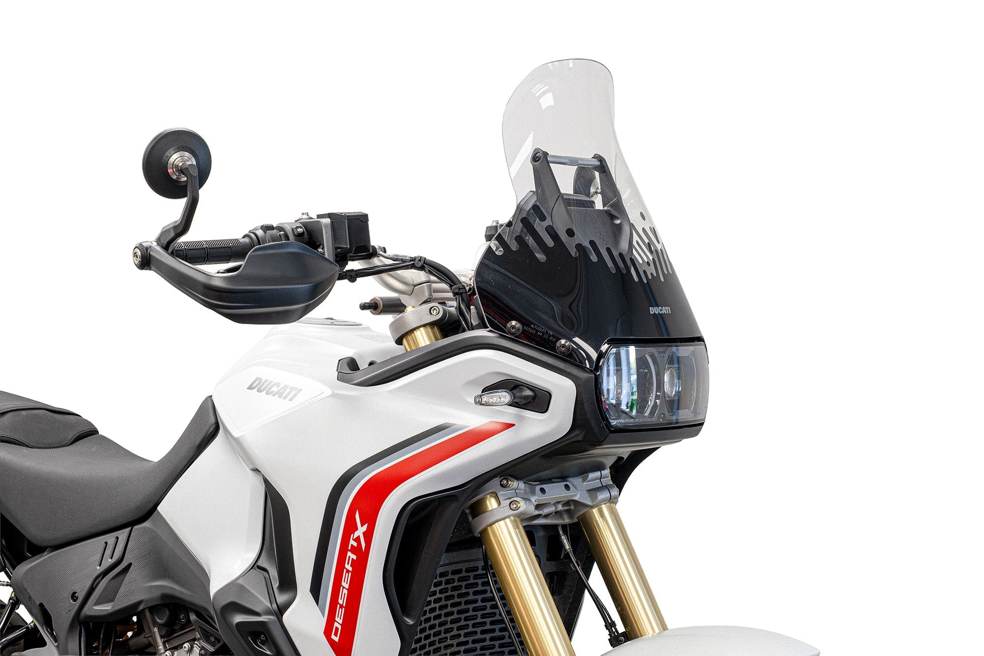 Evotech Handguard Bar End Mirrors (Retro) - Ducati DesertX V2 (2026+)