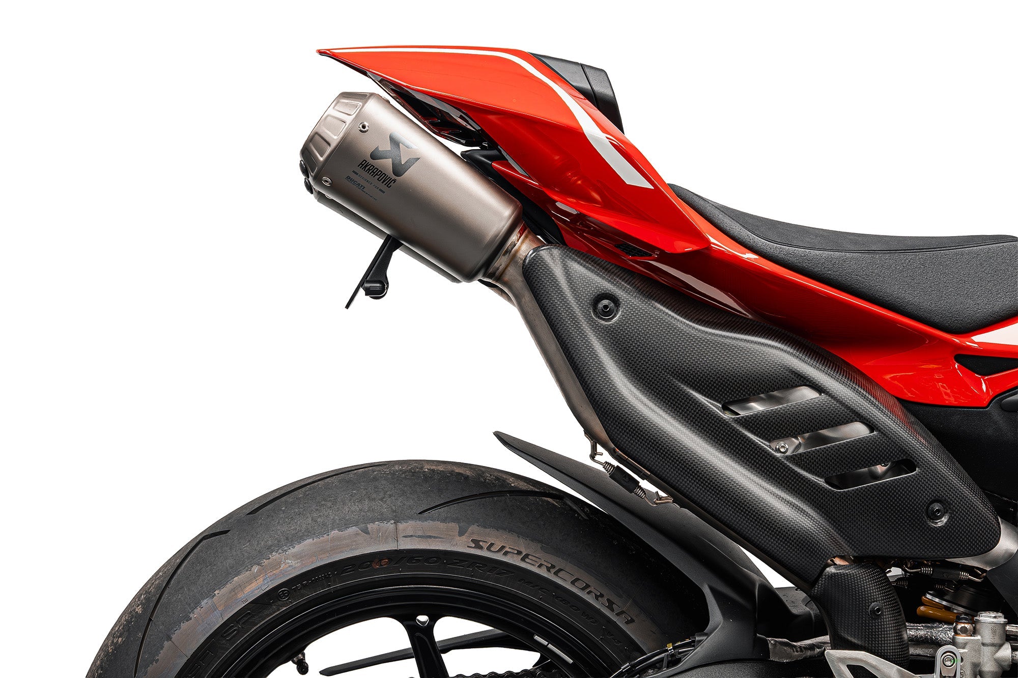 Ducati Panigale V4 R Tail Tidy (2026+) with V1 Indicators For Akrapovic Titanium Full Race Exhaust System