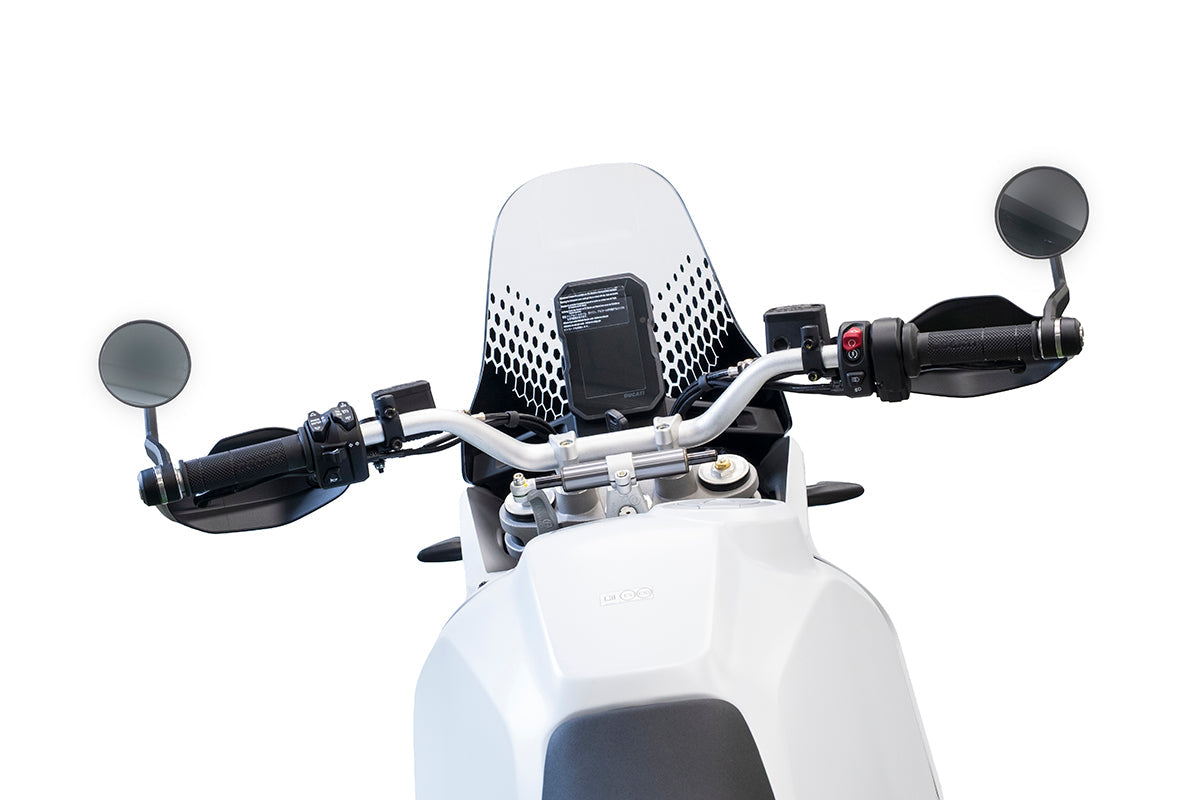 Evotech Handguard Bar End Mirrors (Retro) - Ducati DesertX Rally (2024 - 2025)