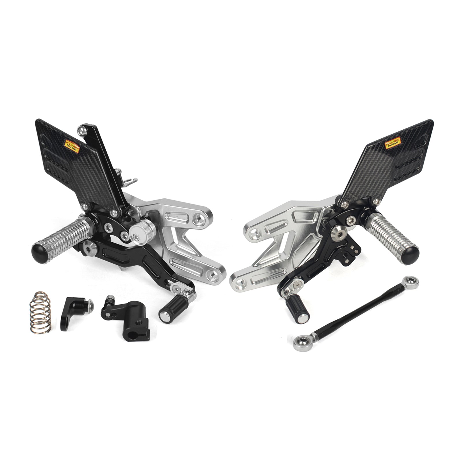 FULL-REV For YAMAHA YZF R3 15-23 Rearset Foot pegs Footrest (PRO Carbon Version)