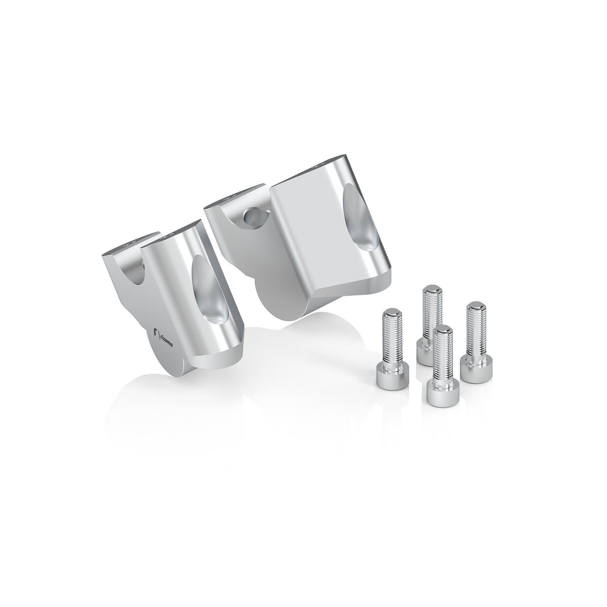 Rizoma Raised and swept-back risers — to raise up (+35 mm) and drawn back (-20 mm) the handlebar — ZDM167A