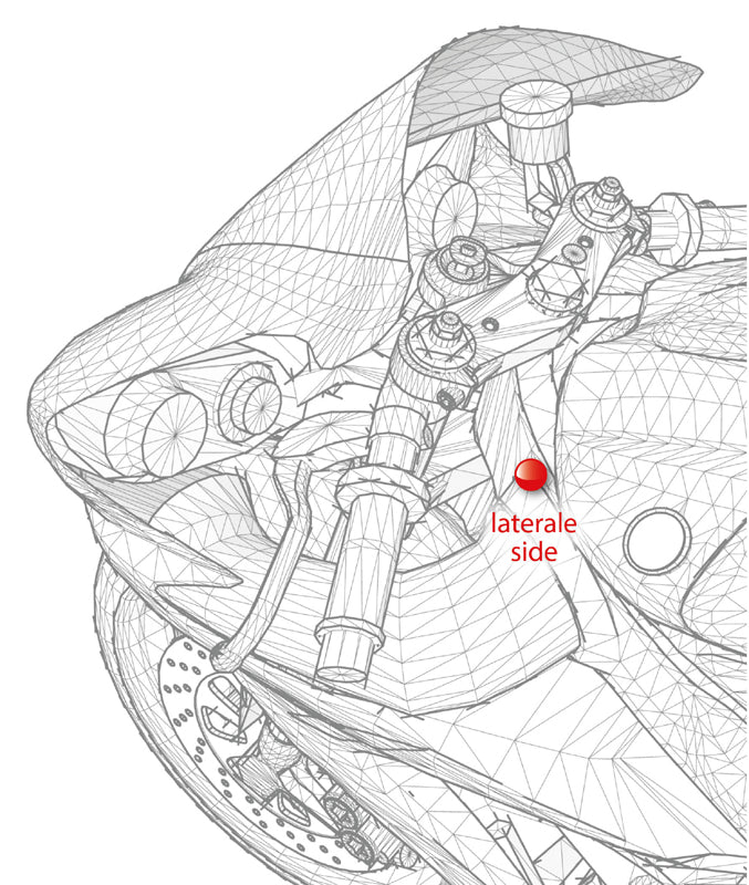 SSW - Steering Damper (KITL) - Black - Side Mounting