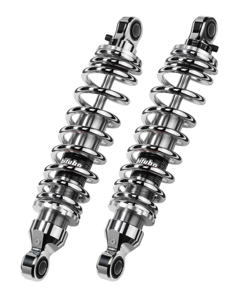 WME53 - Rear Twin Shocks - Chrome Spring