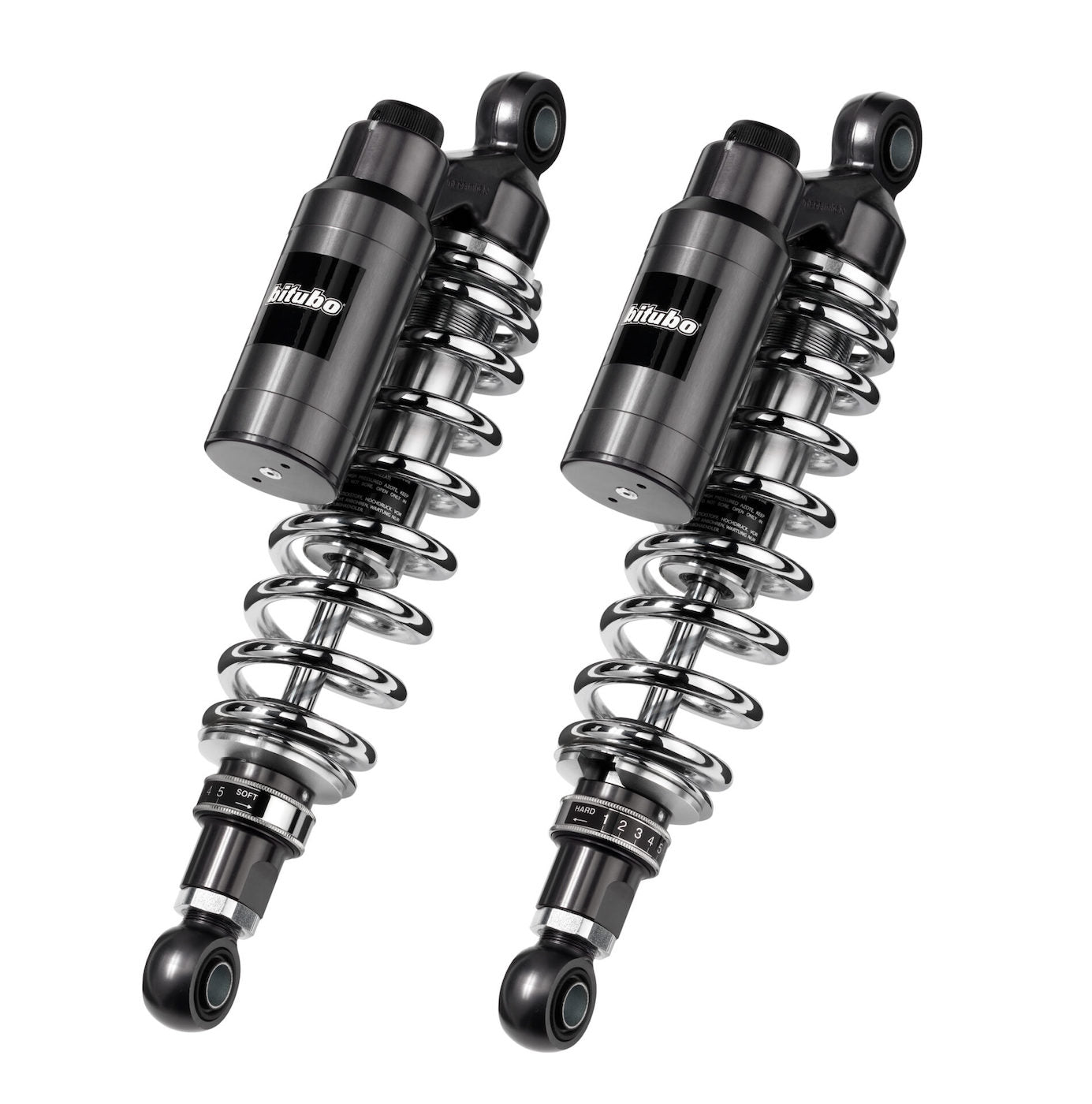 WMT13 - Rear Twin Shocks - Chrome Spring
