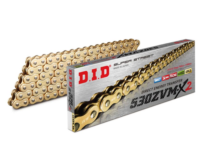 DID #530 ZVM-X2 Super X-Ring 126L ZJ - Rivet GOLD