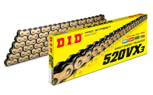 DID #520 VX3 Pro X-Ring Chain - FJ-Clip/ZJ-Rivet