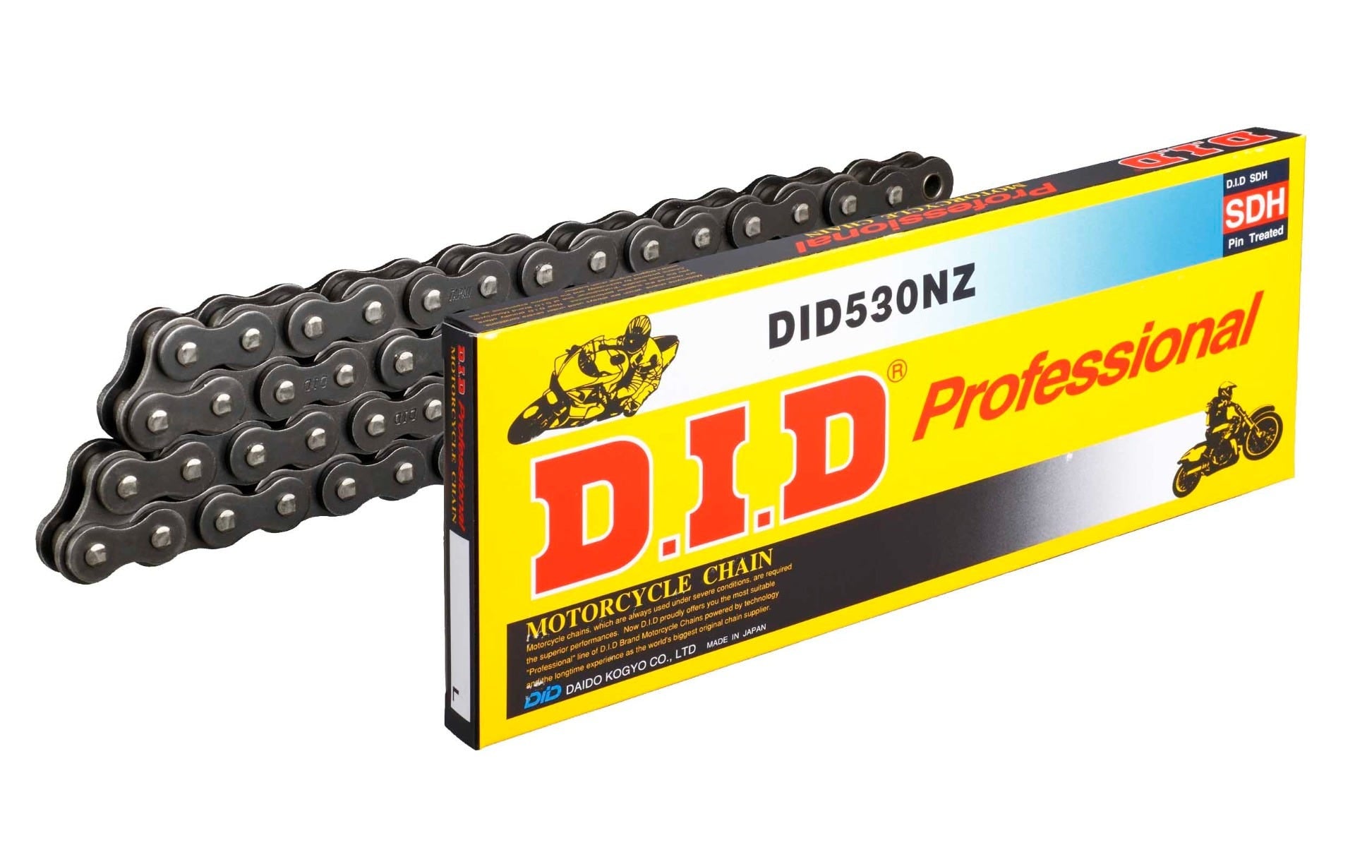 DID #530 NZ Super Non O-Ring EX/HD 114L ZJ - Rivet BK