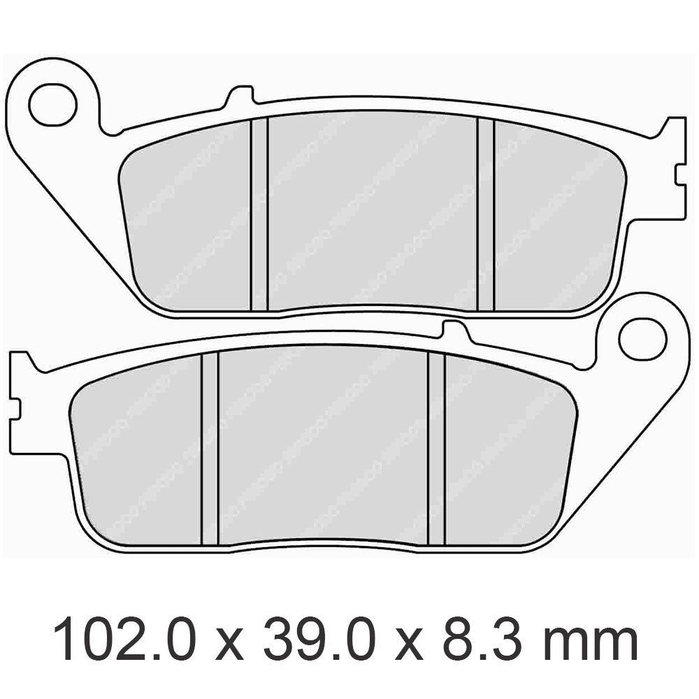 FERODO Brake Disc Pad Set FDB570XRAC