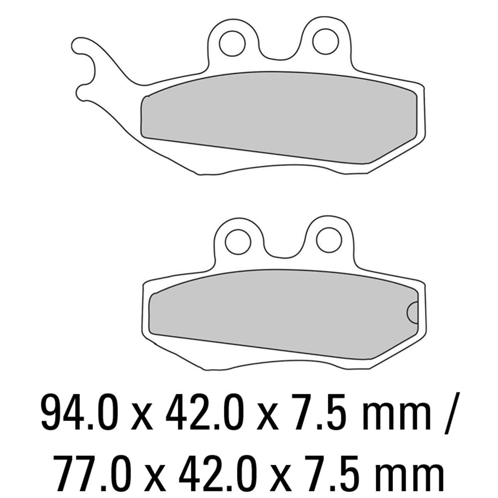 FERODO Brake Disc Pad Set FDB677AG