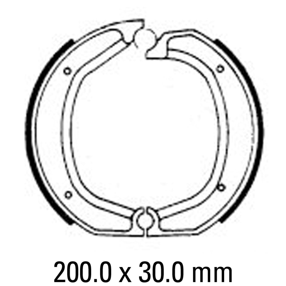 FERODO Brake Shoe Set FSB700