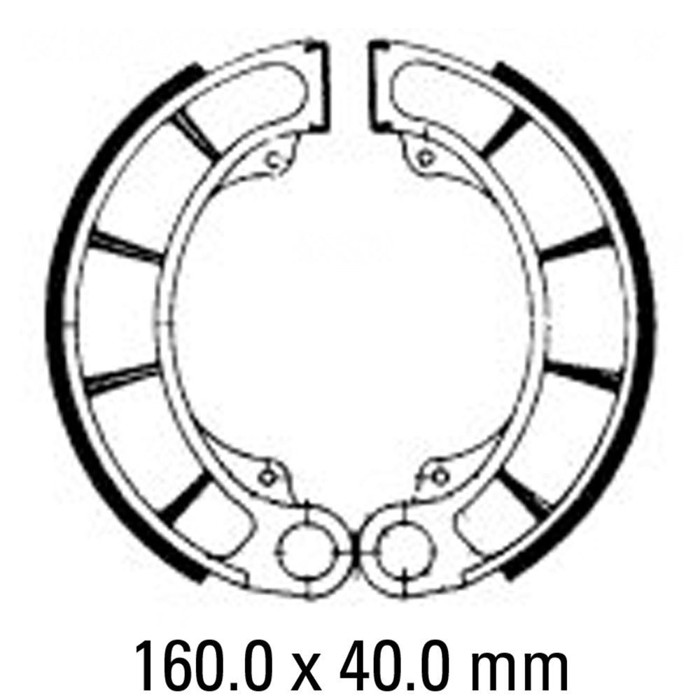 FERODO Brake Shoe Set FSB711