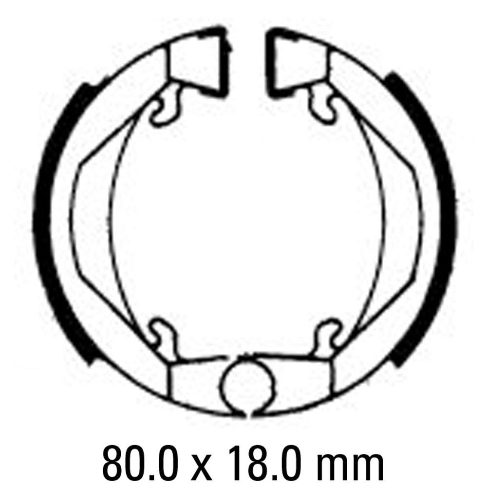 FERODO Brake Shoe Set FSB712
