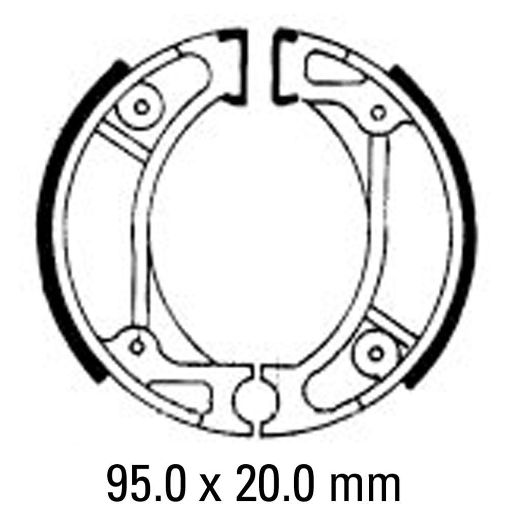 FERODO Brake Shoe Set FSB714