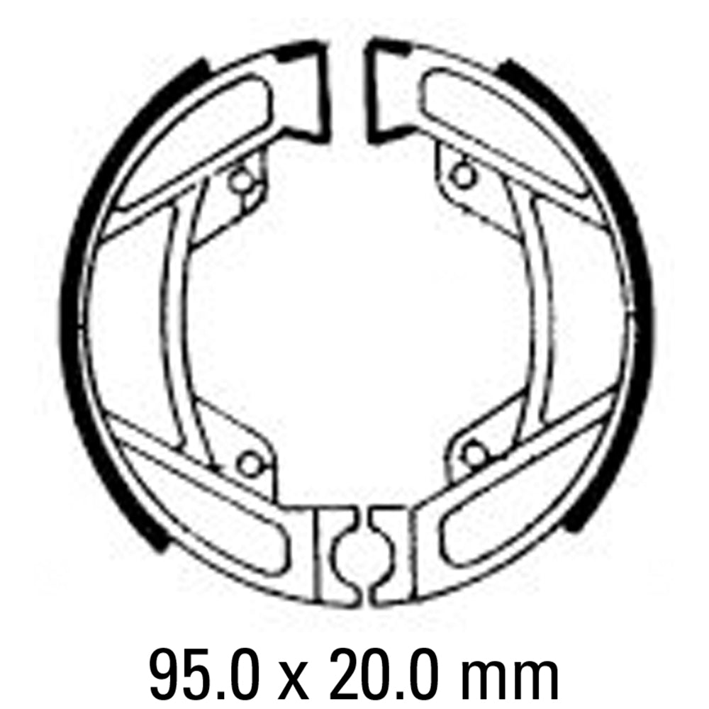 FERODO Brake Shoe Set FSB754