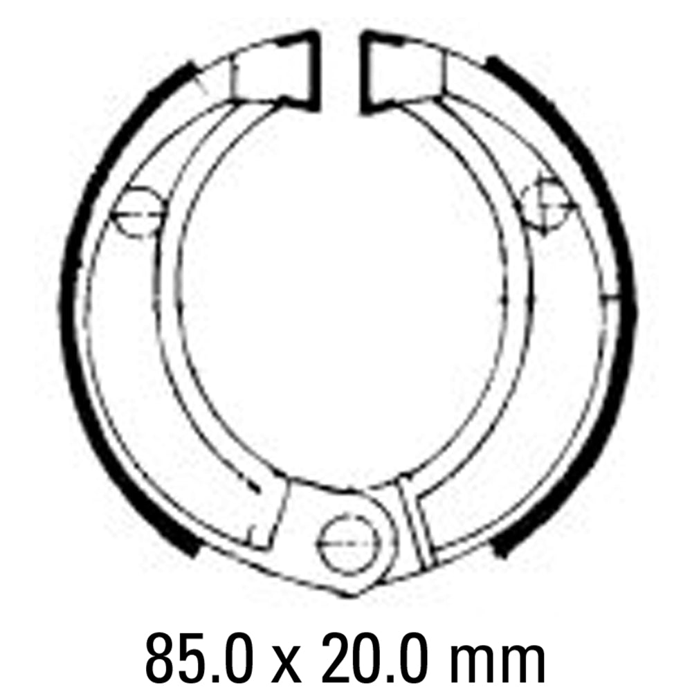 FERODO Brake Shoe Set FSB756