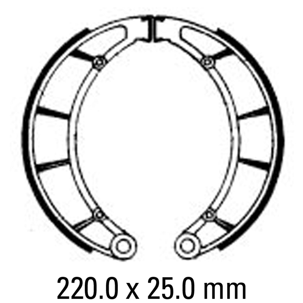 FERODO Brake Shoe Set FSB796