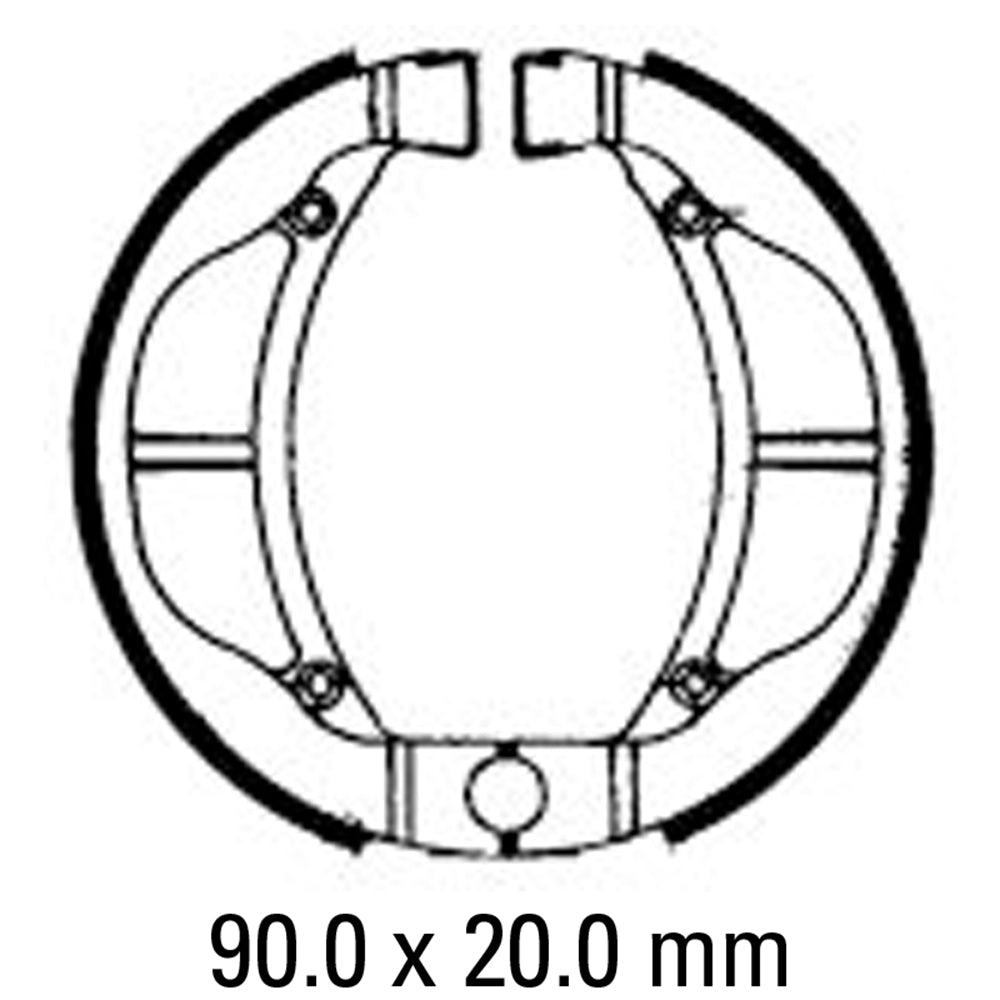 FERODO Brake Shoe Set FSB802
