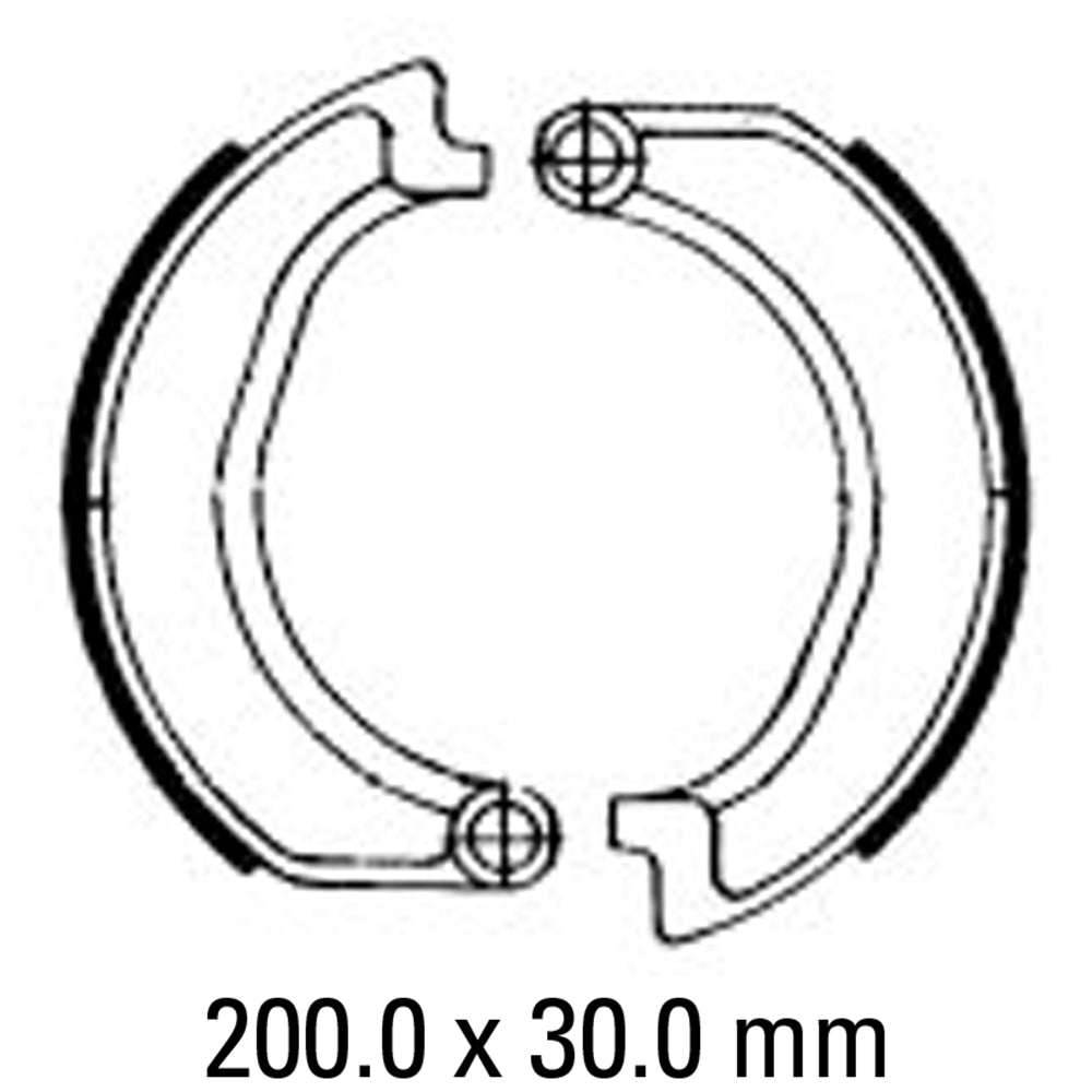 FERODO Brake Shoe Set FSB806