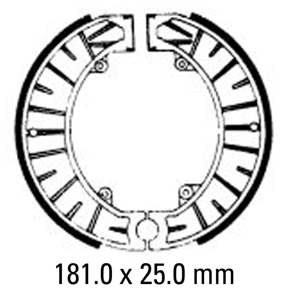 FERODO Brake Shoe Set FSB815