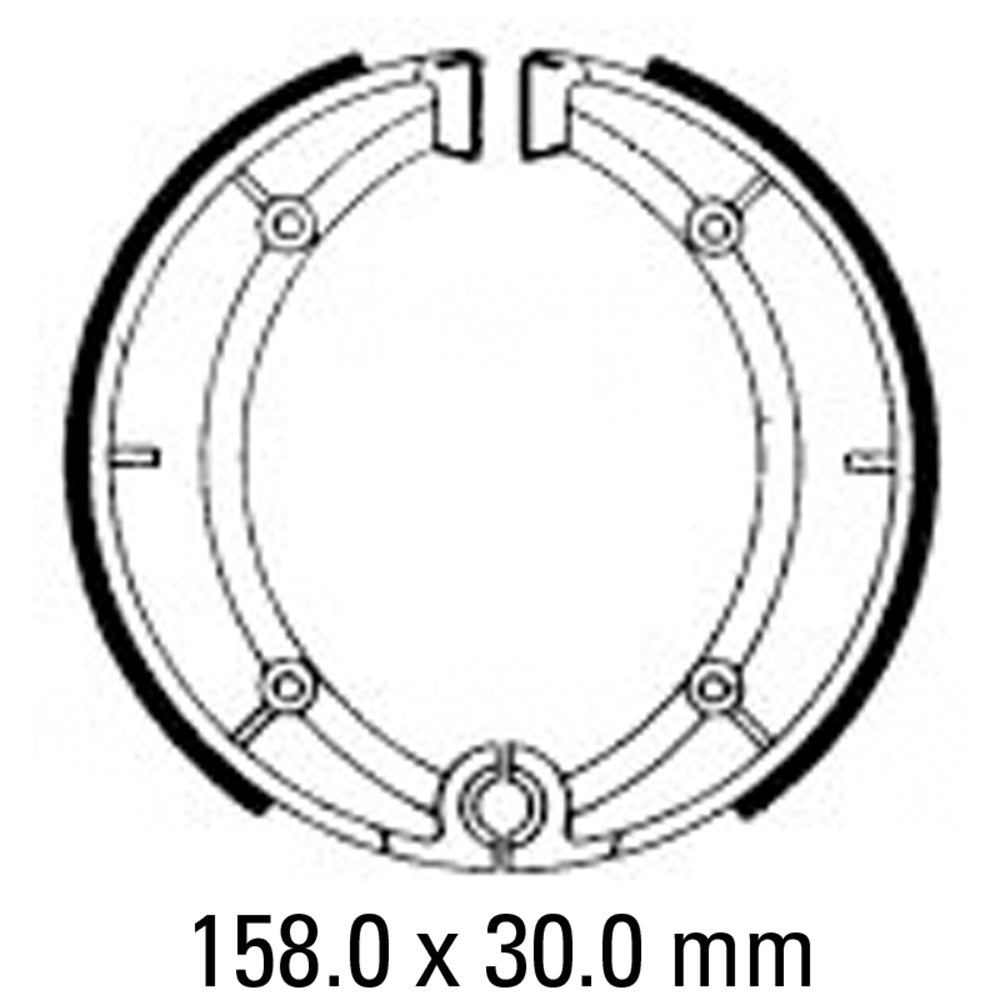 FERODO Brake Shoe Set FSB818