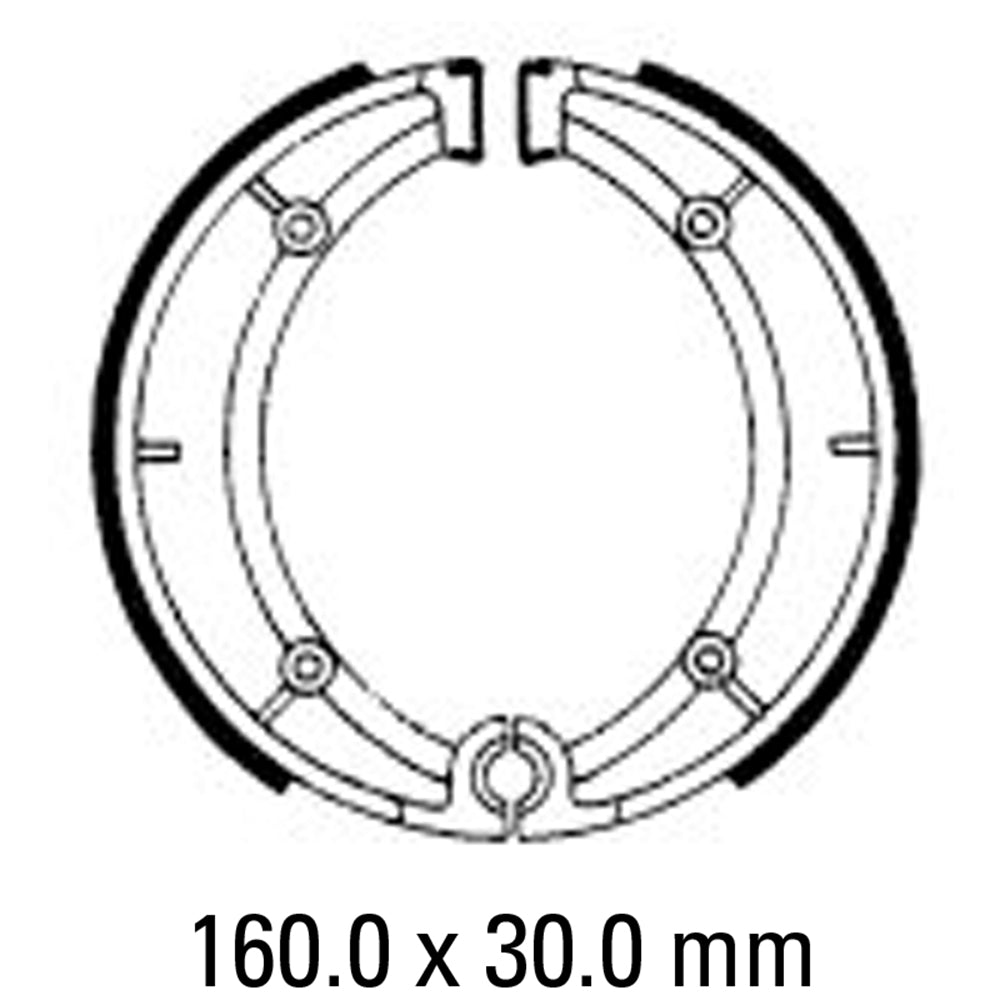 FERODO Brake Shoe Set FSB876