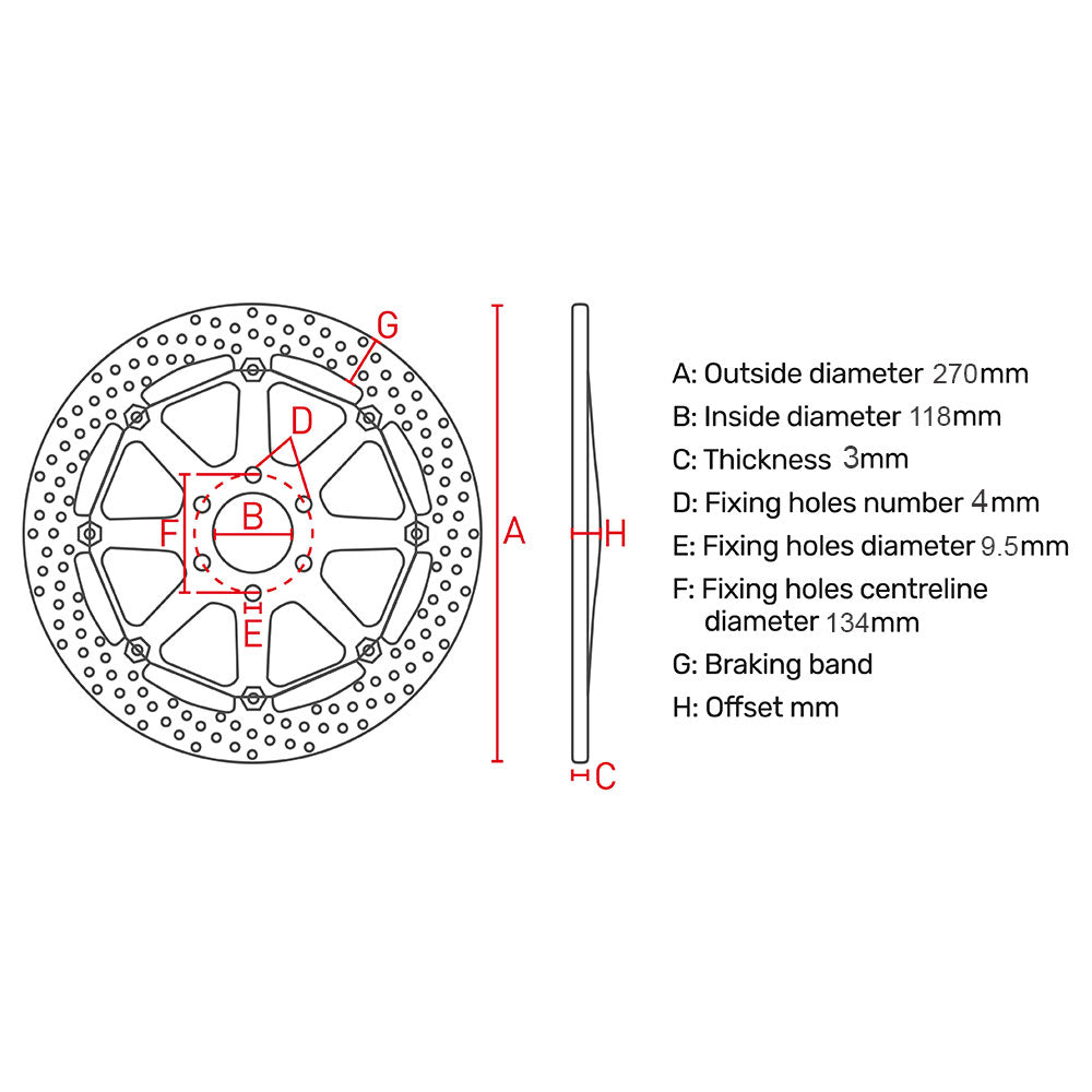 FERODO Brake Disc FMD0480MXR