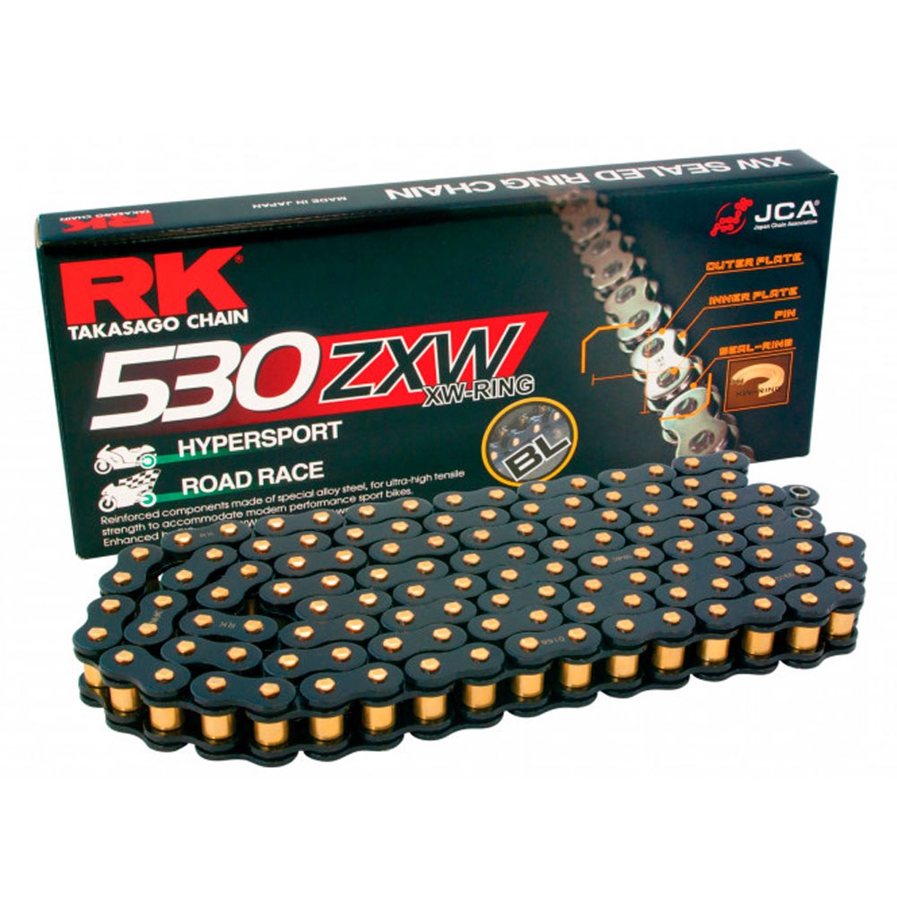 RK 530ZXW x 120L XW Ring Chain Black - Rivet Link