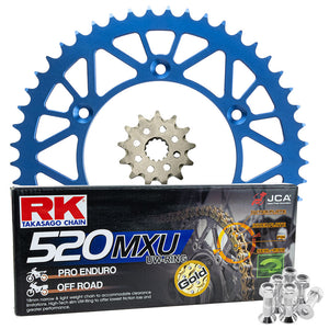 RK Racing Chain & Sprocket Kit Gold/Blue 13/49