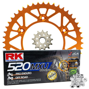 RK Racing Chain & Sprocket Kit Gold/Orange 13/48