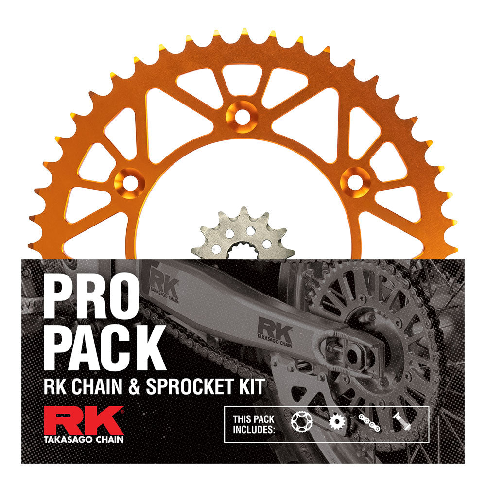 RK Racing Chain & Sprocket Kit Gold/Orange 13/52