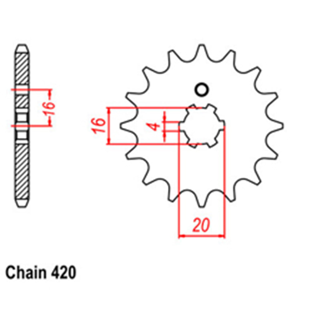 Front Sprocket YAMAHA KAWASAKI 420