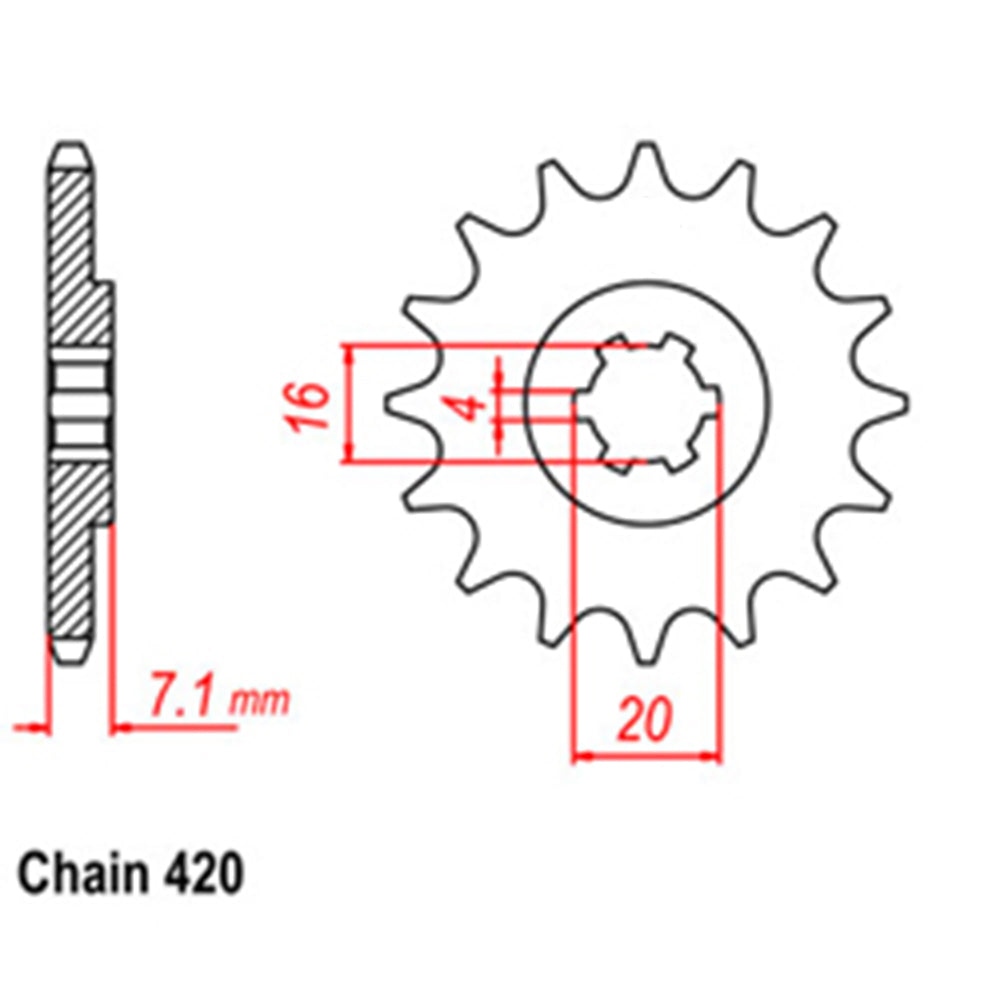 Front Sprocket SUZUKI 420*
