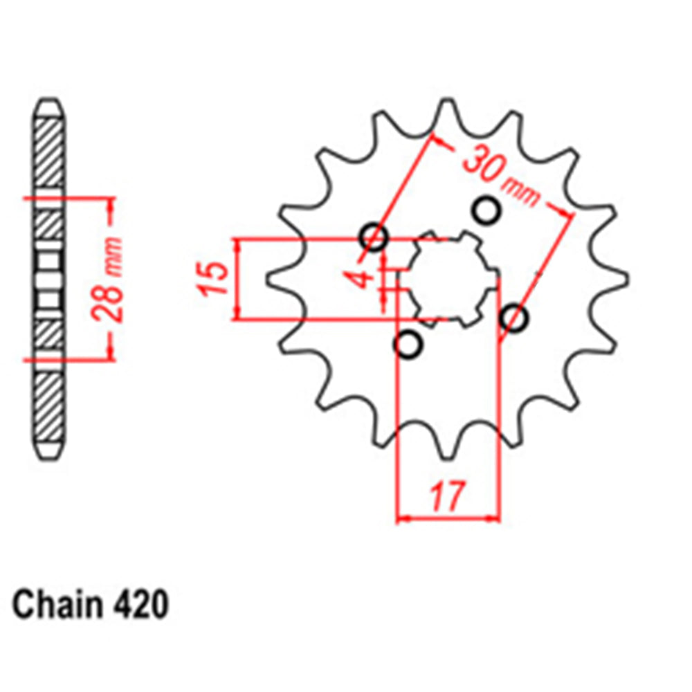 Front Sprocket HONDA 420