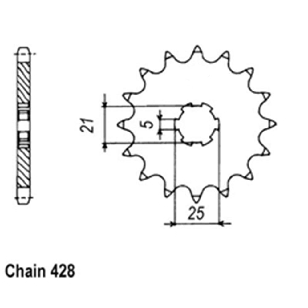Front Sprocket SUZUKI 428*