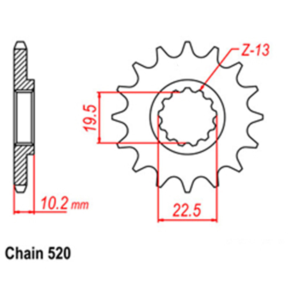 Front Sprocket SUZUKI 520
