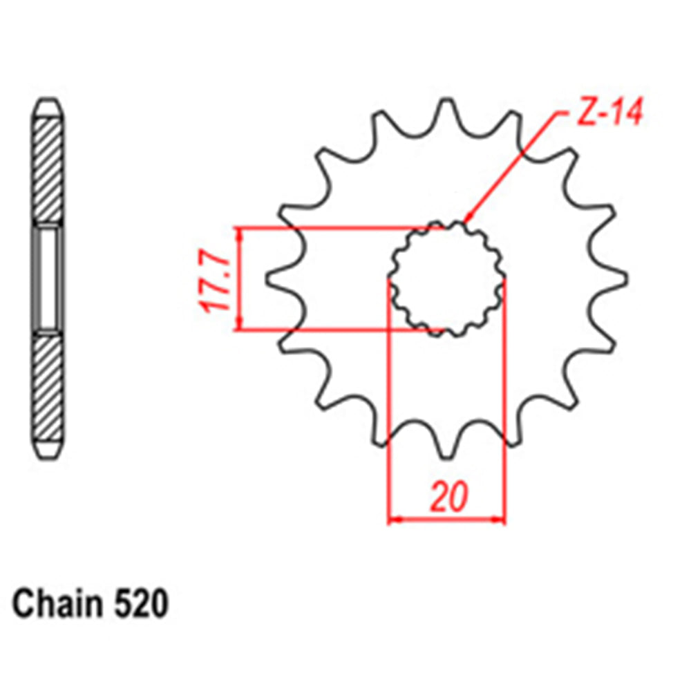 Front Sprocket YAMAHA 520