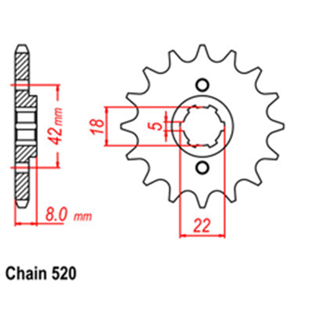 Front Sprocket YAMAHA SUZUKI 520*