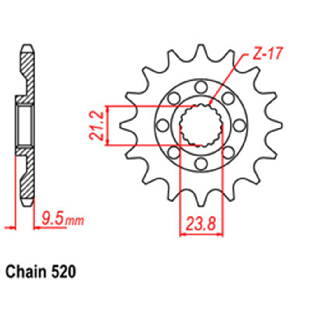 Front Sprocket SUZUKI 520