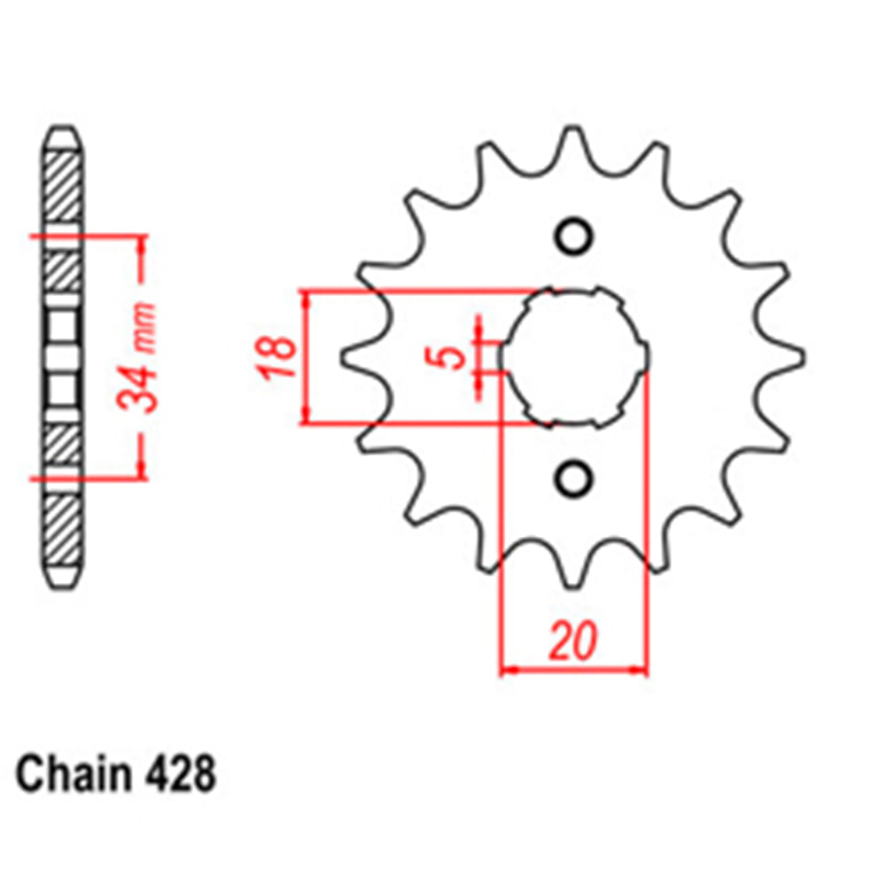 Front Sprocket HONDA 428*