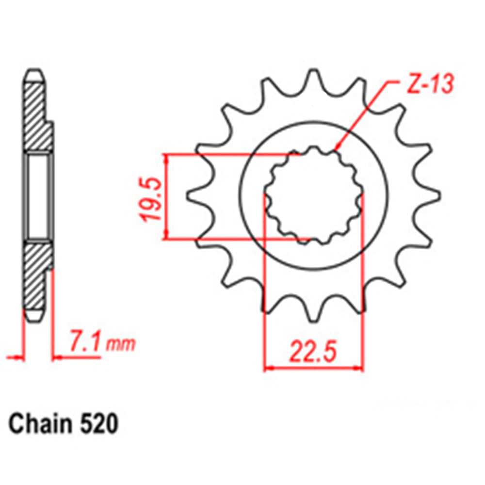 Front Sprocket SUZUKI 520
