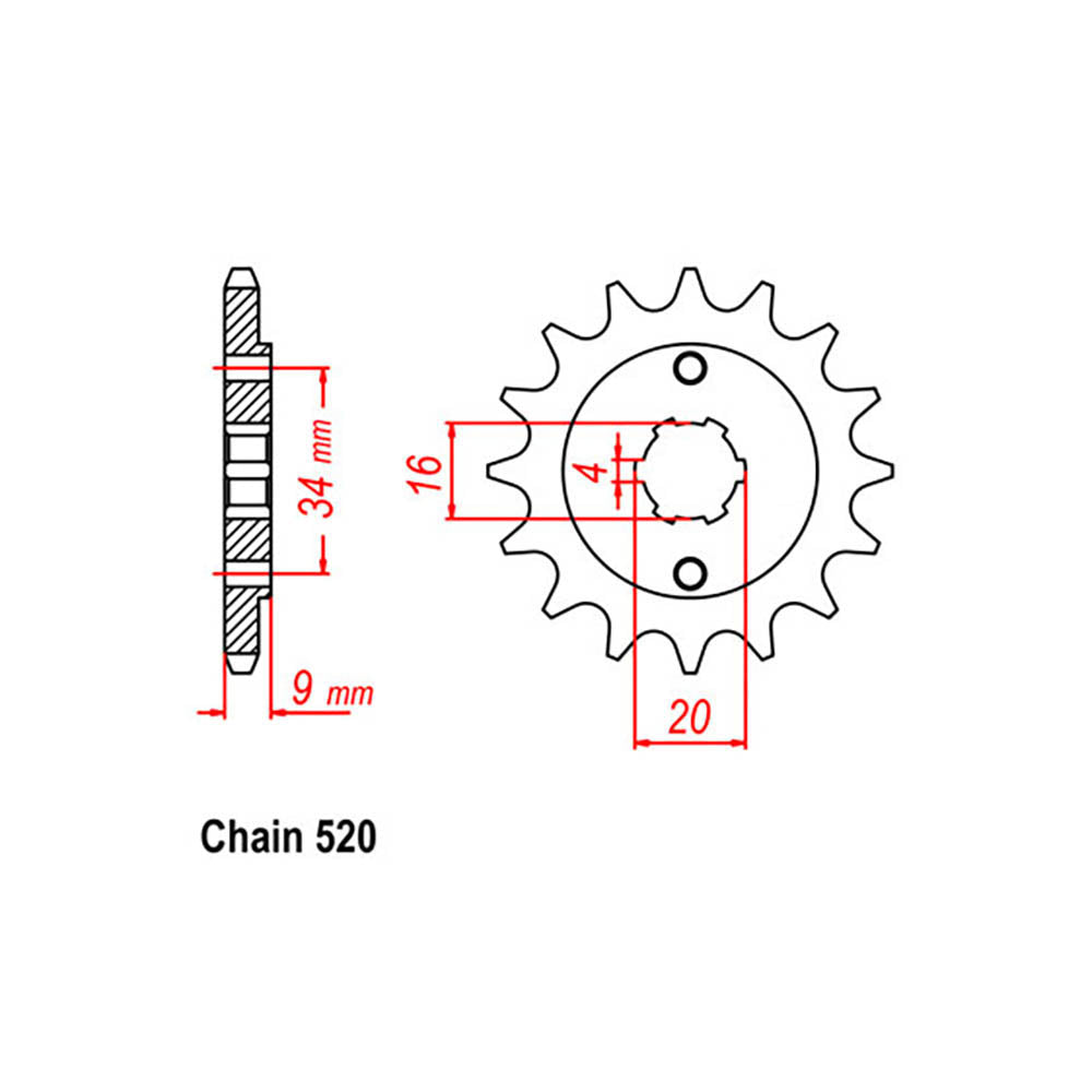 Front Sprocket YAMAHA 520