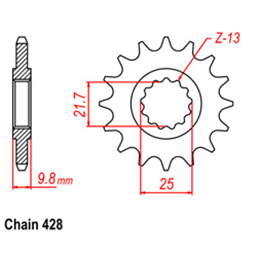 Front Sprocket YAMAHA 428