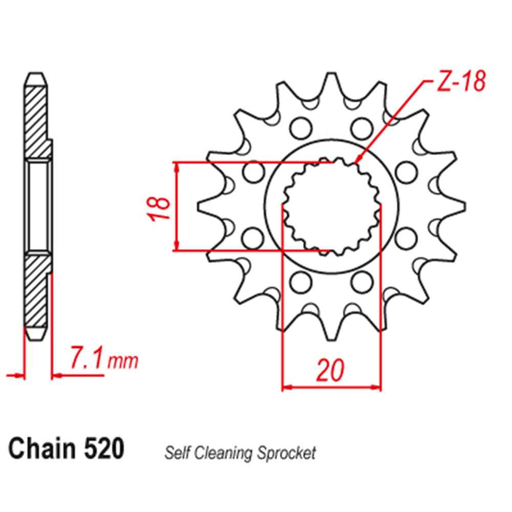 Front Sprocket SUZUKI 520